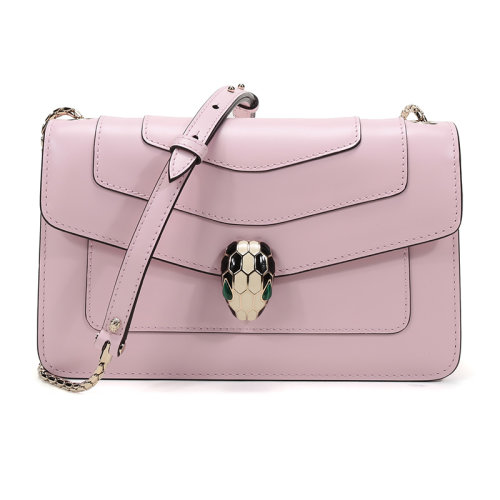 BVLGARI/寶格麗 女士SERPENTI FOREVER系列牛皮蛇頭扣單肩斜挎包 288715