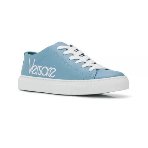  VERSACE/范思哲 女士藍色皮革休閑運動鞋 DSR611D DNA5PR K7GB PLXSX