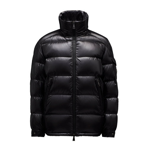 Moncler/蒙克萊 21年秋冬新款 MAIRE系列 女士黑色漆面雙拉鏈可調(diào)節(jié)袖口短款羽絨服H20931A0014268950999