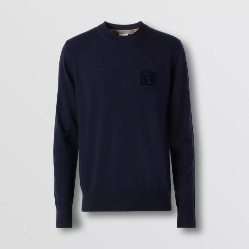  BURBERRY 22年秋冬 男士 字母圖案羊毛針織衫 80616771