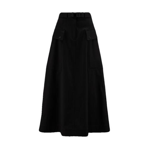  MONCLER蒙可蒙克萊 22年秋冬 女士 半身裙 Gabardine Midi Skirt H20932D0000354AUL999