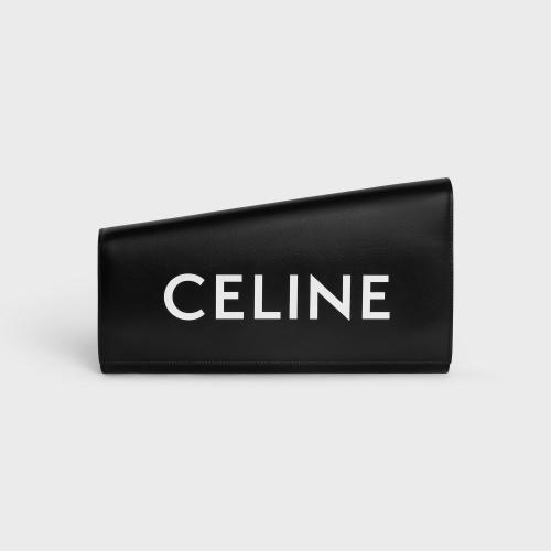  CELINE賽琳思琳 22年秋冬 女士 手拿包 POCHETTE ASYMETRIQUE VEAU LISSE IMPRIMé CELINE 110