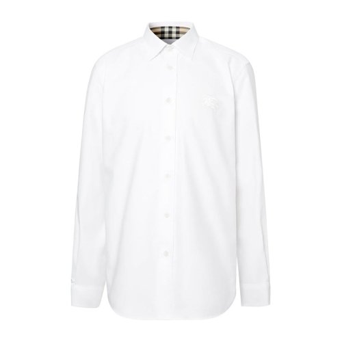  BURBERRY/博柏利 男士白色棉質(zhì)長袖襯衫 8024523 PLFSX