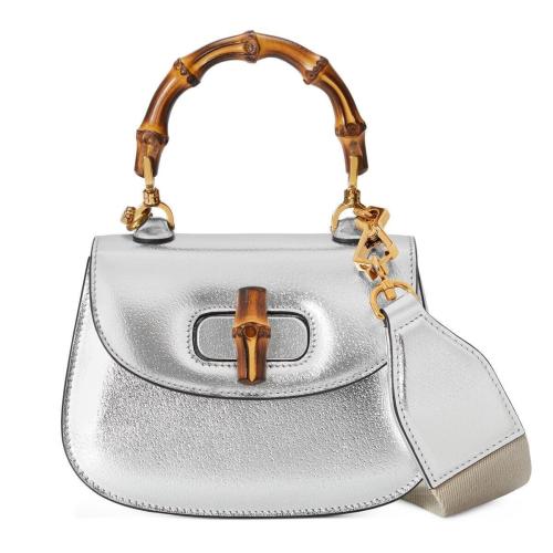  GUCCI古馳 22年秋冬 女士 Gucci Bamboo 1947系列竹節(jié)迷你手提包 686864 1TRCT 1281