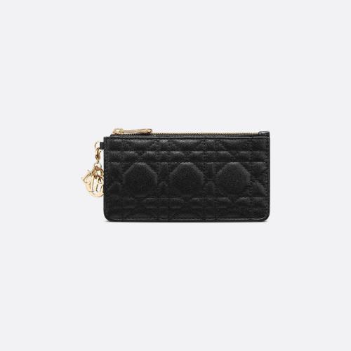  DIOR迪奧 22年秋冬 女士 卡包 Petit porte-cartes zippe Lady Dior S0478ONMJ_M900