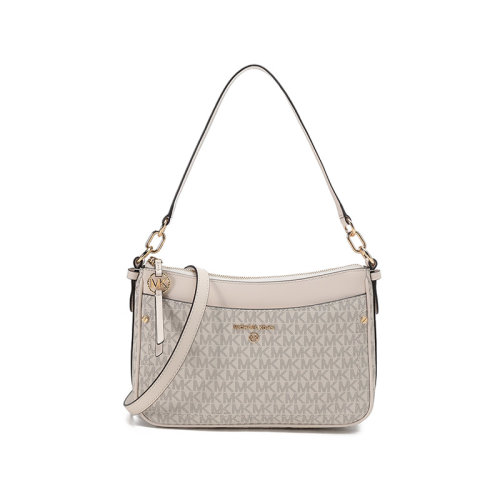 Michael Kors/邁克·科爾斯 MK【22春夏新款】女士Jet Set Charm系列人造革手提單肩斜挎包腋下包中號(hào) 32S1GT9C8B