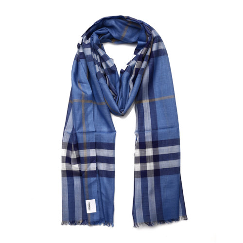 BURBERRY/博柏利 輕盈格紋 薄款絲毛混紡 圍巾 Scarves