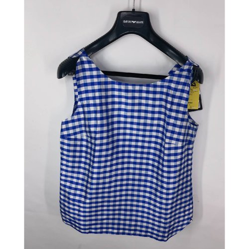 Emporio Armani/安普里奧阿瑪尼 藍(lán)色格紋短袖 G2K11T G2129 017瑕疵折扣