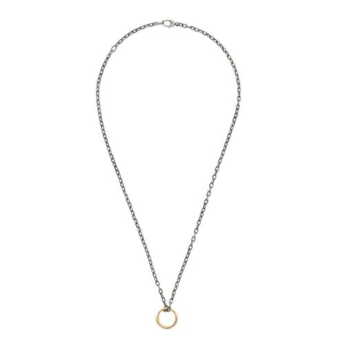  GUCCI古馳 22年秋冬 男士 蛇形吊墜金項鏈 461997 08202 8170