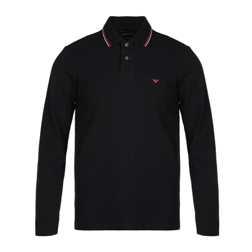 Emporio Armani/安普里奧阿瑪尼21新品老鷹微標(biāo)長袖T恤男士長POLO衫8N1FB51JPTZ