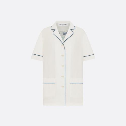  DIOR迪奧 22年秋冬 女士 睡衣 Chemise a manches courtes Dior Chez Moi 311V29A6862_X0821