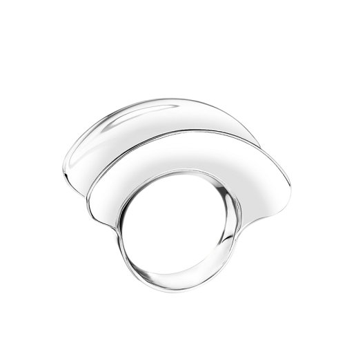 HERMES/愛馬仕 經(jīng)典Hermès Réponse系列 大號925純銀戒指指環(huán)H120601B