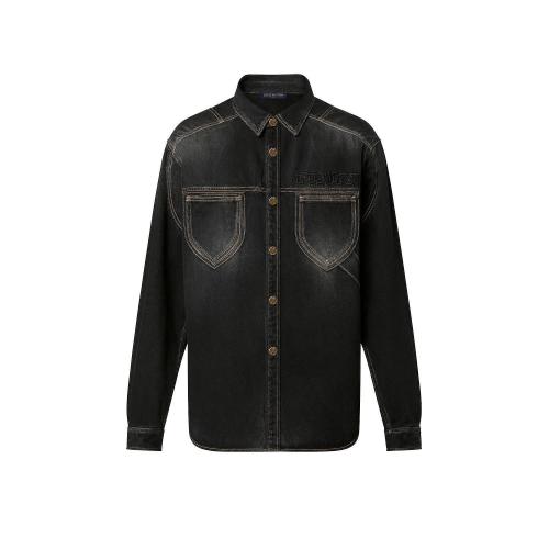  LV路易威登 22年秋冬 男士 長袖襯衫 CHEMISE EN DENIM WORKWEAR 1AAUOH 1AAUOK 1AAUOG 1AAUOL