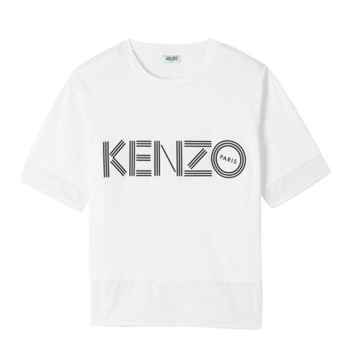 KENZO/高田賢三 女裝 服裝 棉質(zhì)logo印花圓領(lǐng) 女士短袖T恤 FA52TS617986經(jīng)典字母LOGO