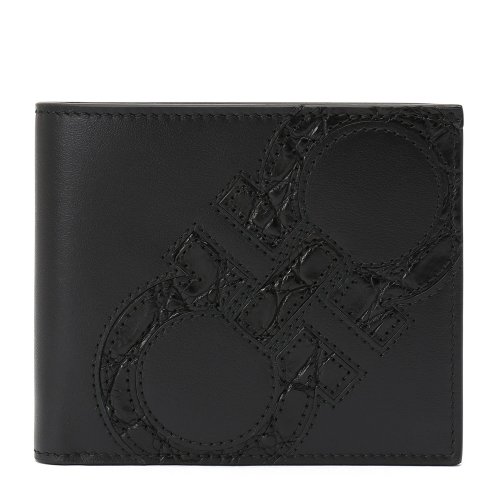 Salvatore Ferragamo/菲拉格慕 黑色 男士包袋短款錢包 698804-66A276-REVIVAL MAXY