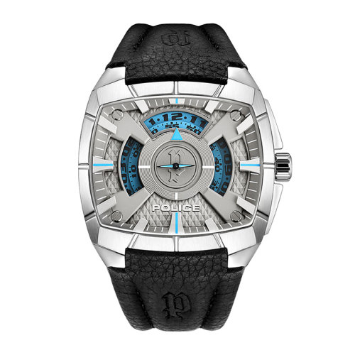 Police/警察 男士方形手表防水石英表手表PL.14796JS/61