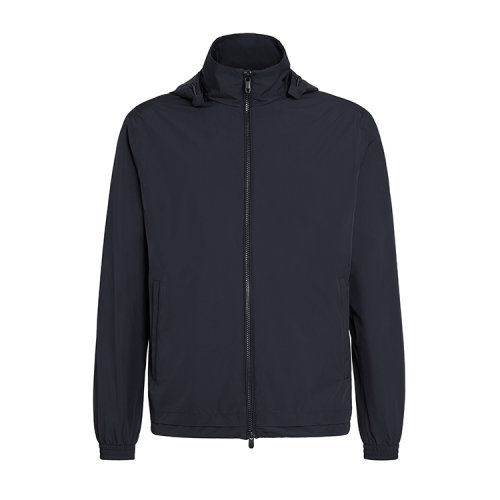 Z Zegna杰尼亞 深藍色 微纖維男士短夾克 VW019-ZZ036-B09