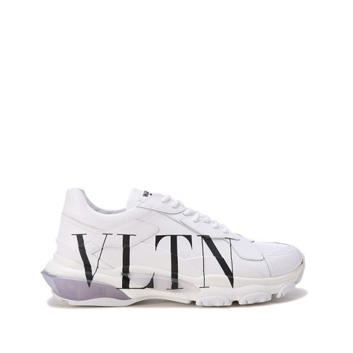 Valentino/華倫天奴 【22春夏新款】 男士牛皮革系帶休閑運(yùn)動(dòng)鞋VLTN圖案 XY2S0B21 RKW