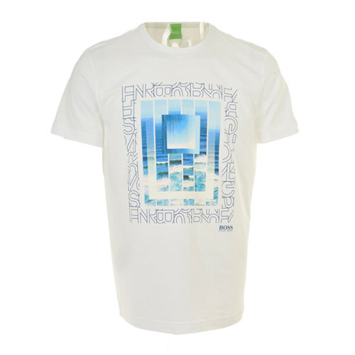 HUGO BOSS/雨果博斯 男士純色棉質(zhì)印花裝飾圓領(lǐng)短袖上衣 TEE5-50325613 多色可選