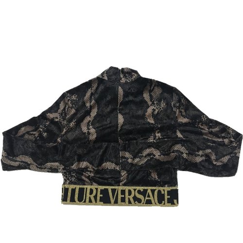 Versace Jeans 蛇紋短款緊身打底衫 44碼