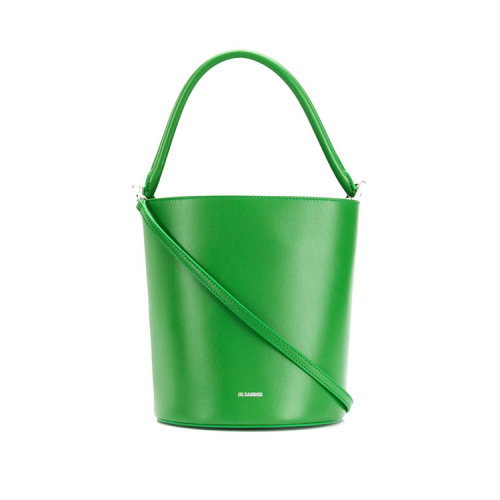 Jil Sander/吉爾·桑達(dá)  春夏 水桶包 女性 手提包 復(fù)古 綠色 單肩包 JSPO850287#WOB69103N#321
