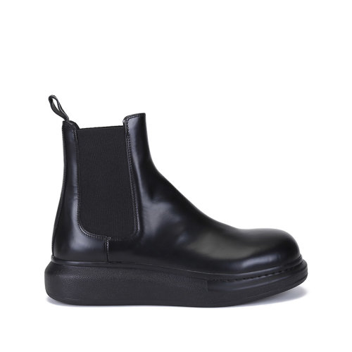 Alexander McQueen/亞歷山大麥昆 男士牛皮/織物Hybrid靴子短靴切爾西靴 586198 WHX52