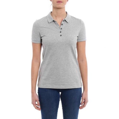  BURBERRY/博柏利 女士灰色棉質(zhì)短袖polo衫 40016631 PLFSX