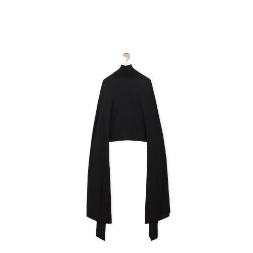  LOEWE羅意威 22年秋冬 女士 斗篷 Bell sleeve cape in viscose S540Y17K53-1100