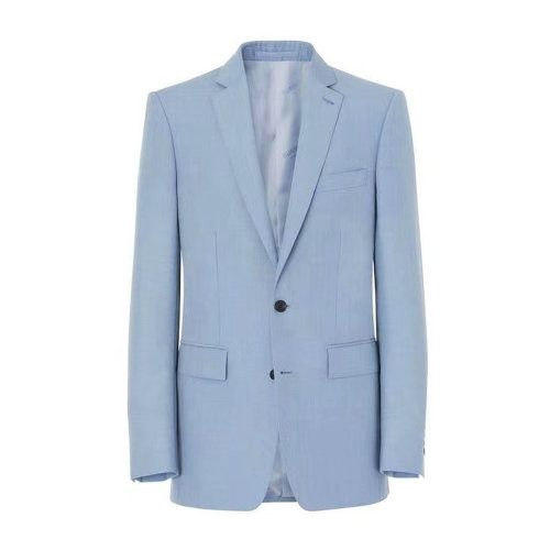 羊毛混紡淺藍色男士兩粒扣西服 BURBERRY/博柏利 巴寶莉 男裝 男士西裝 男士西服