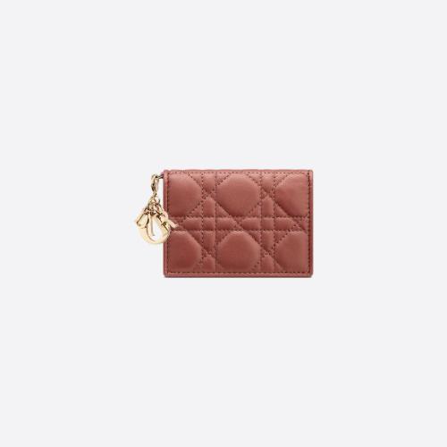  DIOR迪奧 22年秋冬 女士 卡包 Porte-cartes a rabat Lady Dior S0011ONMJ_M48M