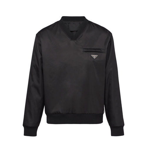 PRADA/普拉達(dá) 22年早春新款 ADIDAS聯(lián)名系列 男女同款黑色再生尼龍衛(wèi)衣UJL206_1WQ8_F0002_S_212