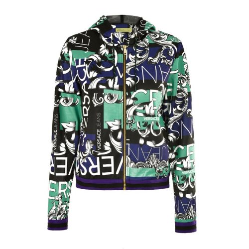  VERSACE JEANS COUTURE 女士印花棉質(zhì)夾克 B6HTA776 0497 LA8 PLFSX