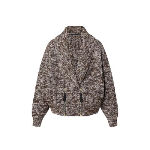  LV路易威登 22年秋冬 女士 針織衫 披肩領(lǐng)拉鏈開(kāi)衫 1AB48Q 1AB48S 1AB48R 1AB48P