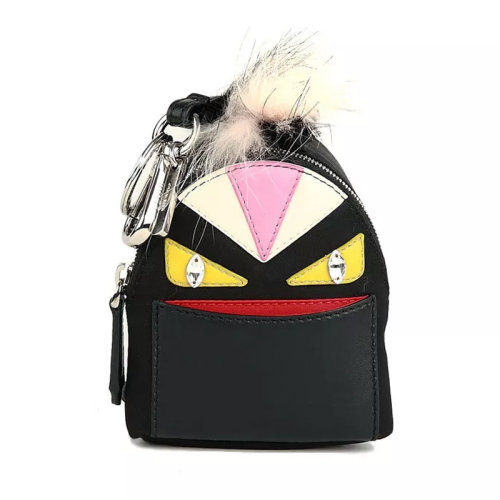 FENDI/芬迪  女士黑色時尚小怪獸眼睛背包掛飾 7AR4575PP78T