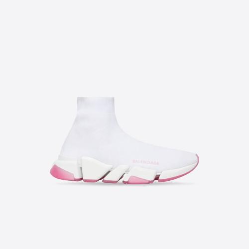  BALENCIAGA巴黎世家 22年春夏 女士 休閑運(yùn)動(dòng)鞋 Womens Speed 2.0 Recycled Knit Trainers Wit