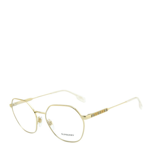 BURBERRY/博柏利 光學(xué)鏡架 經(jīng)典 復(fù)古 時尚 舒適 輕盈 男女款 金屬 全框 細(xì)框 淺金色 B1350 54/56mm Burberry(博柏利)