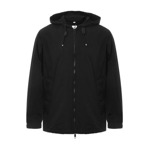 BURBERRY/博柏利 巴寶莉男裝 秋冬  男士黑色連帽時(shí)尚百搭?yuàn)A克外套 80105951