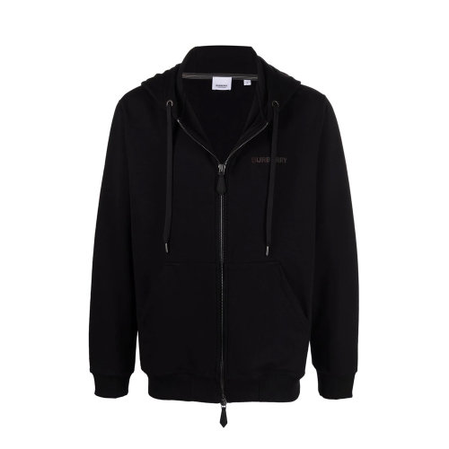 BURBERRY/博柏利 男士黑色棉混紡彈性纖維夾克外套 8048260