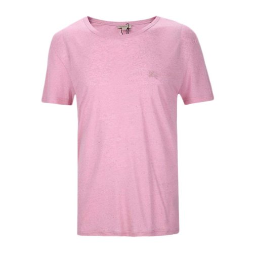 BURBERRY/博柏利男裝 服飾 簡約休閑 粉色 圓領(lǐng)半袖 男士短袖T恤 3962583