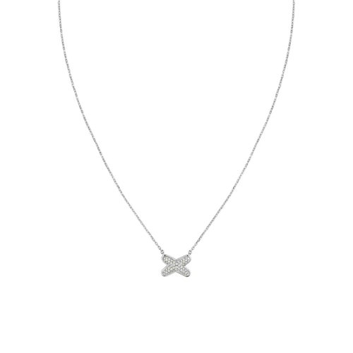 Chaumet/尚美  Jeux de Liens系列 女士18k金白金鉆石吊墜083219