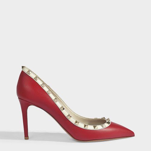 Valentino/華倫天奴 19年春夏 女性 混色 高跟鞋 M_RW2S0A04 VBK AH6IVORYCOGNAC_F