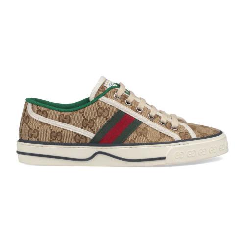  GUCCI古馳 22年秋冬 女士 Gucci Tennis 1977系列女士GG運動鞋 606110 HVK20 9766