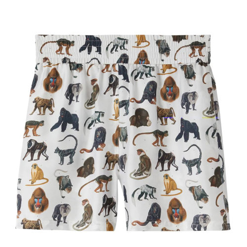 BURBERRY 博柏利  女裝 服飾 拼色棉質(zhì)猴子印花 女士短褲