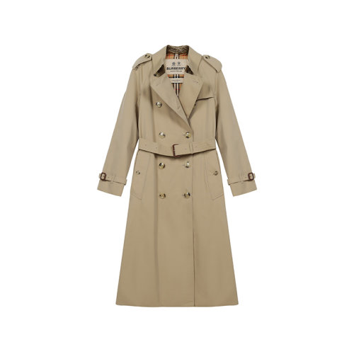 BURBERRY/博柏利 2021款 女士風衣 女款棉質(zhì)滑鐵盧版型長款Heritage Trench風衣外套 80457851