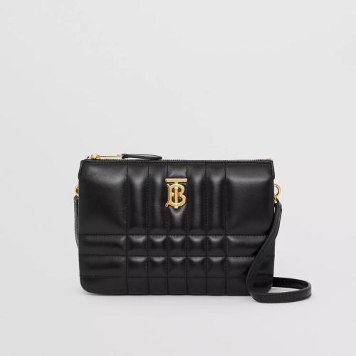  BURBERRY 22年秋冬 女士 Lola – 絎縫羔羊皮蘿納雙層收納袋 80492831