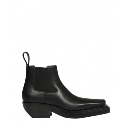 Bottega Veneta/葆蝶家  女士黑色皮質(zhì)經(jīng)典時(shí)尚百搭秋冬及踝靴 639830V00M01000