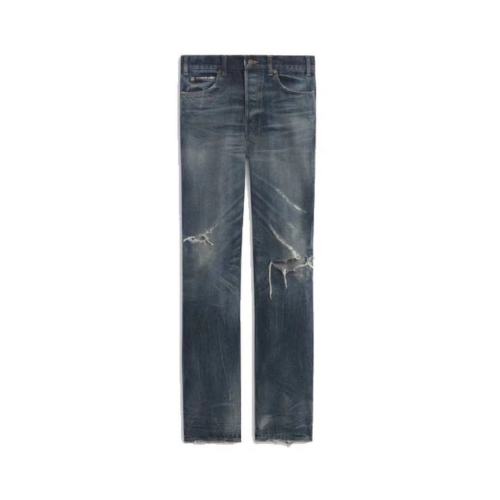 CELINE/賽琳  明星復(fù)古做舊男士牛仔褲2N3972/29N08MT