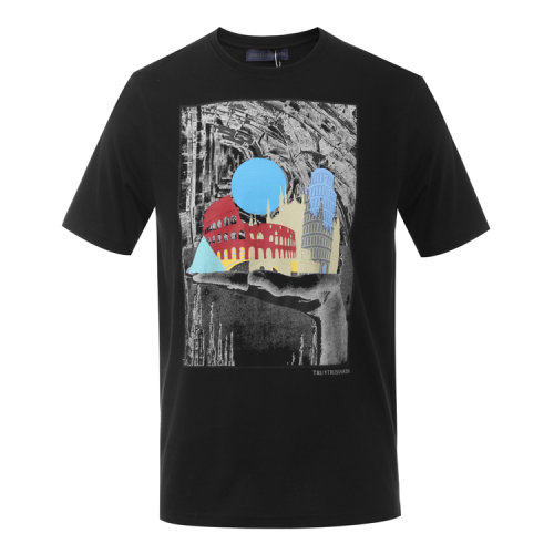 Trussardi/楚莎迪 純棉 圓領(lǐng) 男裝 短袖 男士短袖T恤