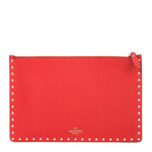  Valentino/華倫天奴 女士紅色小牛皮手拿包 RW2P0269 VSH 0RO PLSX