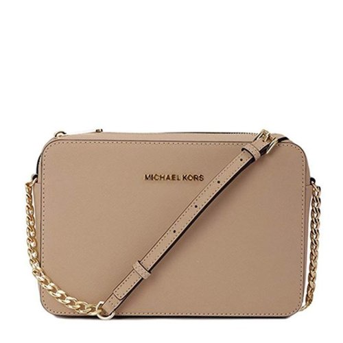  Michael Kors/邁克·科爾斯 Jet Set Travel系列棕色牛皮女士挎包 32S4GTVC3L-Luggage PLSX